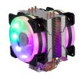 COOLER P/ PROCESSADOR INTEL / AMD C/ LED RGB E 2 FAN 92MM DEX - DX-9107D