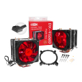 COOLER P/ PROCESSADOR INTEL / AMD C/ FAN DUPLO DEX - DX-9100D Vermelho