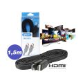CABO HDMI FLAT 2.0 C/ 1,50M 15 PINOS MALHA KNUP - KP-H4K02 1.5M