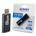 PEN DRIVE USB PRETO RETRATIL 32GB STGD-PD32GB EXBOM - 3217